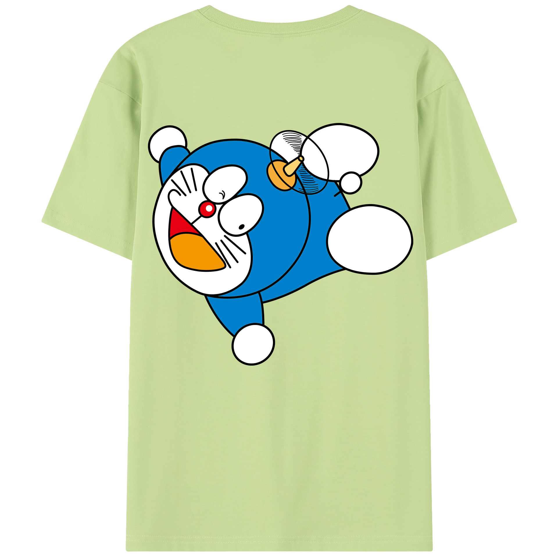 （画像用） ドラえもん Doraemon 綿100％半袖Tシャツ（背面プリント）